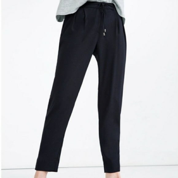 zara crepe pants